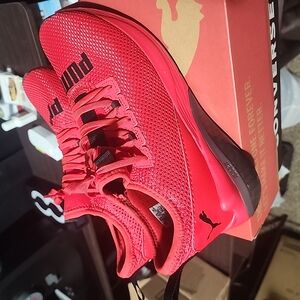 Puma Red Athletic Sneakers